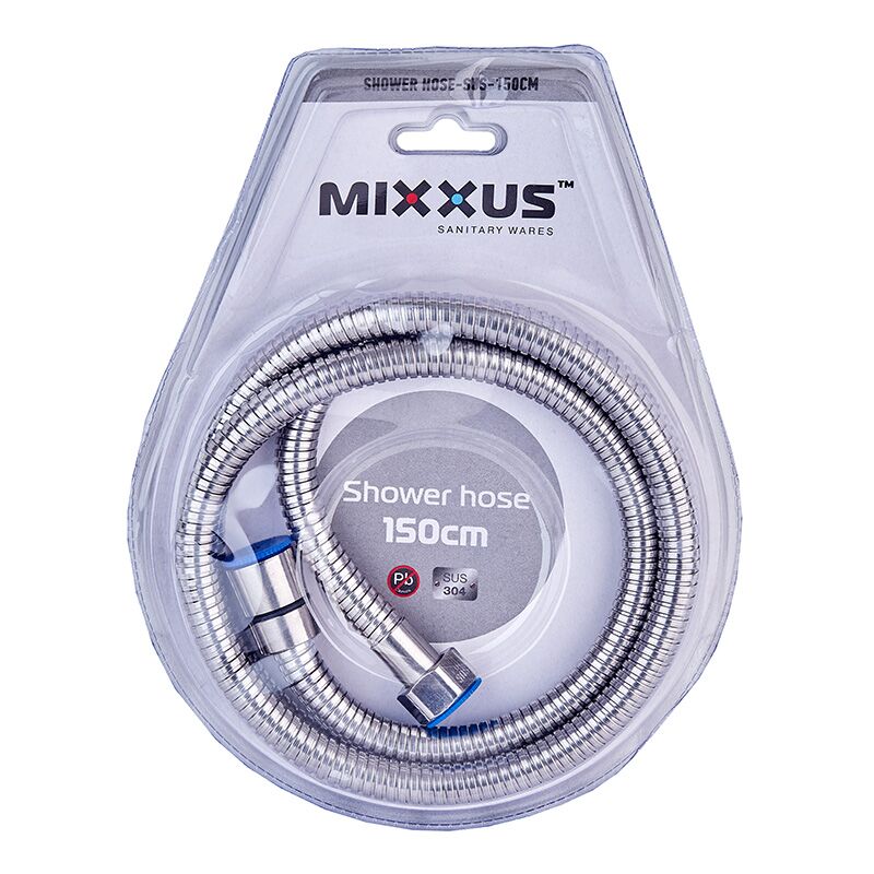Шланг для душа Mixxus Shower hose-SUS-150cm из нерж. стали SUS304 (MI6053)