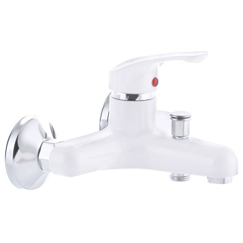 Змішувач для ванни Plamix Afina-009 Білий (без шланга і лійки) (PM0565)