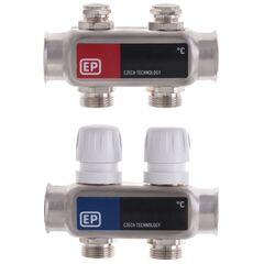 Колекторний блок з термостат. клапанами EUROPRODUCT EP.S1100-02 1