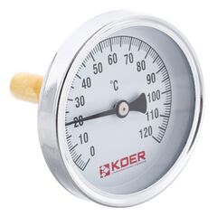 Термометр аксіальний із занурювальним гільзою KOER KT.671A D = 63мм 1/2 '' (KR2899)