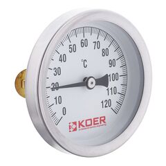 Термометр накладної з пружиною KOER KT.672A D = 63мм (KR2897)