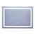 Зеркало Mixxus Warm MR02-100x70 (часы, LED-подсветка, антизапотевание) (MI6002)