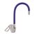 Змішувач для кухні Zerix YUB 181 з фіолетовим гнучким виливом (ZX0432)